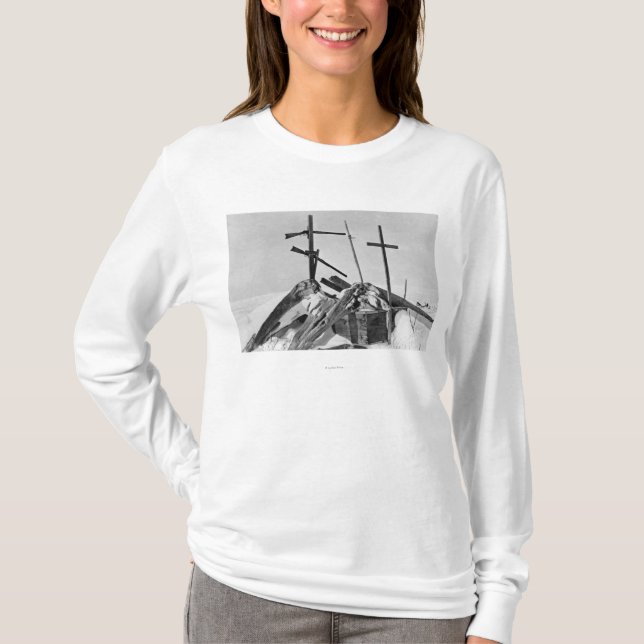 Eskimograb in Alaska-Fotografie T-Shirt (Vorderseite)