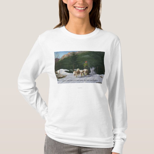 Eskimohunderanch Eds Clarks, Dogsledding T-Shirt (Vorderseite)