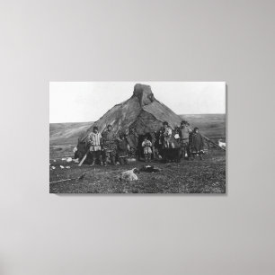 Eskimoiglu nahe Nome, Alaska-Fotografie Leinwanddruck