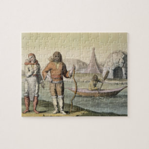 Eskimos an Hudson Bay, von 'Le Costume Ancien und