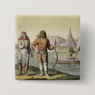 Eskimos an Hudson Bay, von 'Le Costume Ancien und Button