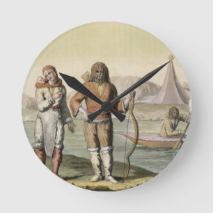 Eskimos at Hudson Bay, from 'Le Costume Ancien et Runde Wanduhr