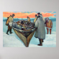 Eskimos starten Whalbootfahren
