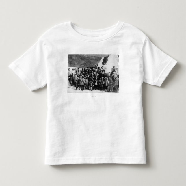 Eskimoschulkinder in Alaska-Fotografie Kleinkind T-shirt (Vorderseite)