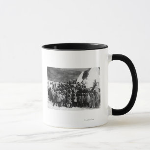 Eskimoschulkinder in Alaska-Fotografie Tasse