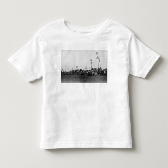 Eskimosport am Karren, Alaska-Fotografie Kleinkind T-shirt (Vorderseite)