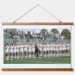 Esko Soccer Team Tapestry Wandteppich Mit Holzrahmen