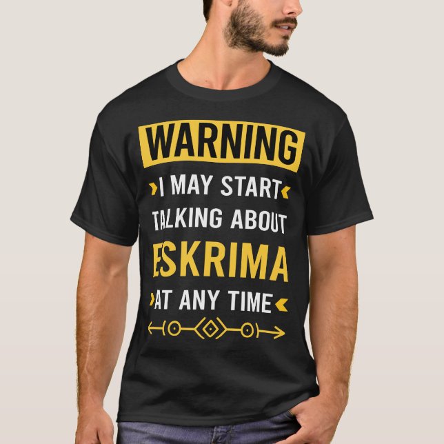 Eskrima Escrima Arnis Kali Filipino Kampfkunst T-Shirt (Vorderseite)
