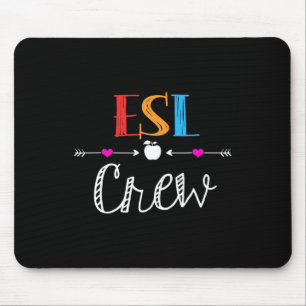 ESL-Lehrer-Crew Lustige Geschenke zum ersten Schul Mousepad