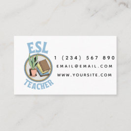 ESL Lehrer Englisch Sprachlehrer Einfache Spaß Visitenkarte