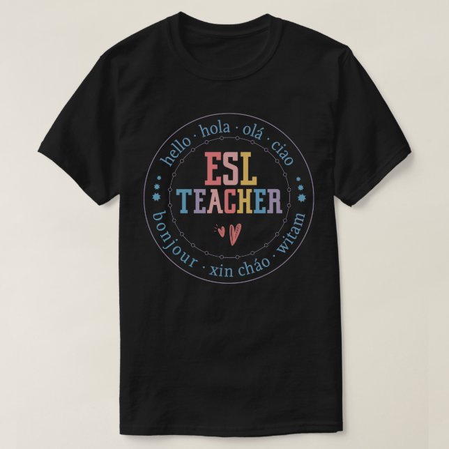 ESL-Sprachlehrer T-Shirt (Design vorne)