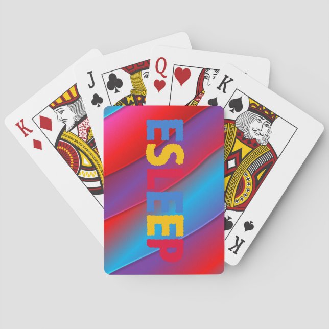 ESLEEP Spielkarten-Deck für Retro-Bekleidung Spielkarten (Rückseite)