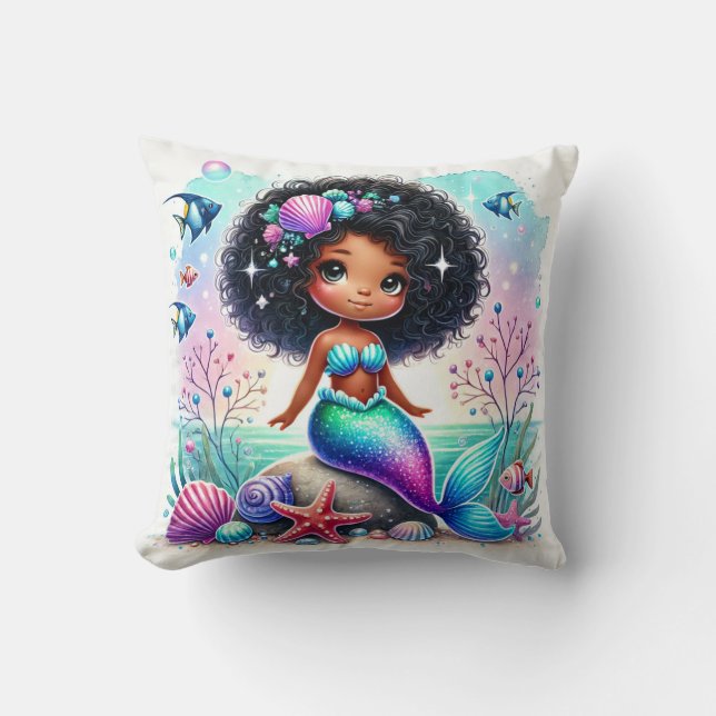 Esme Mermazing Mermaid Throw Kissen (Vorderseite)