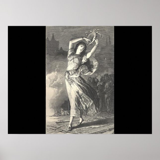 Esmeralda  Illustration Poster (Vorne)