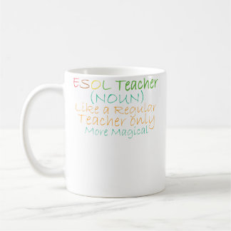 Esol-Lehrer Substantiv Wie ein regulärer Lehrer, n Kaffeetasse