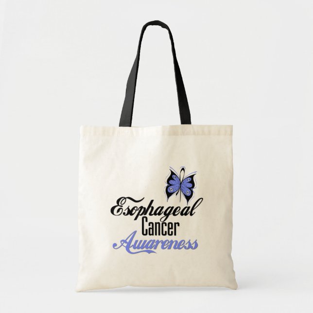 Esophageal Cancer Awareness Butterfly Tragetasche (Vorne)