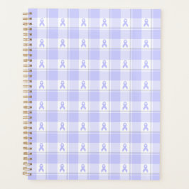 Esophageal Cancer Awareness Plaid Periwinkle Planer