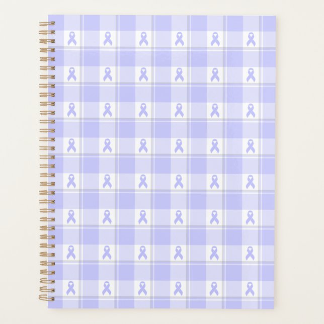 Esophageal Cancer Awareness Plaid Periwinkle Planer (Vorderseite)