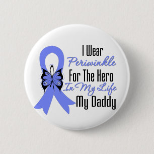Esophageal Cancer Ribbon Hero My Daddy Button