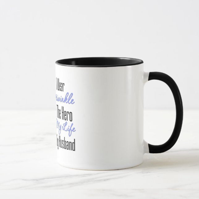 Esophageal Krebs-Band-Held mein Ehemann Tasse (Rechts)