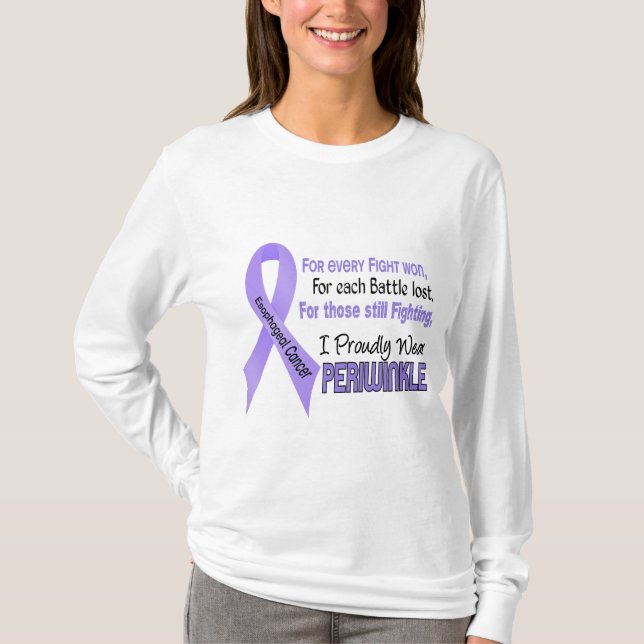 Esophageal Krebs trage ich stolz Singrün T-Shirt (Vorderseite)