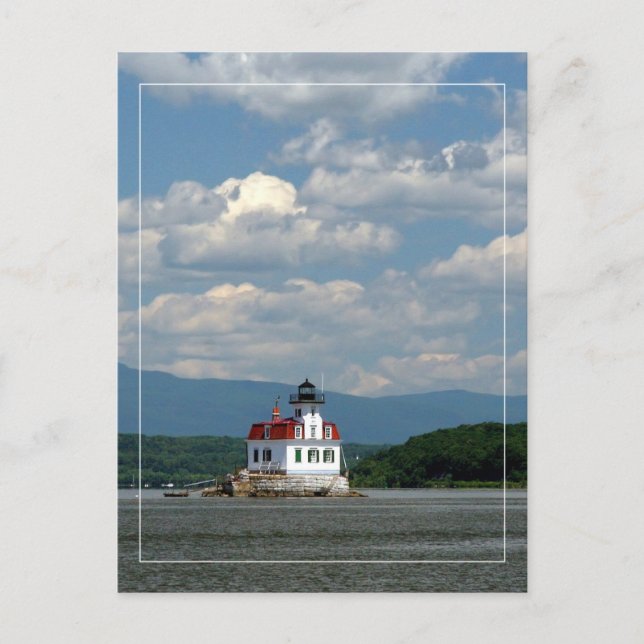 Esopus Lighthouse Postkarte (Vorderseite)