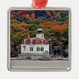 Esopus Meadows Leuchtturm Silbernes Ornament