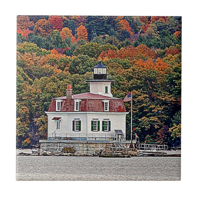 Esopus Meadows Lighthouse Fliese (Vorderseite)