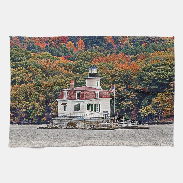 Esopus Meadows Lighthouse Geschirrtuch (Horizontal)