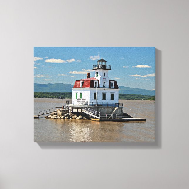 Esopus Meadows Lighthouse, New York Canvas Print Leinwanddruck (Vorderseite)