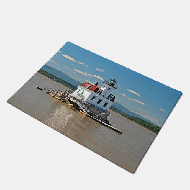 Esopus Meadows Lighthouse, New York Door Mat Fußmatte (Schrägansicht)