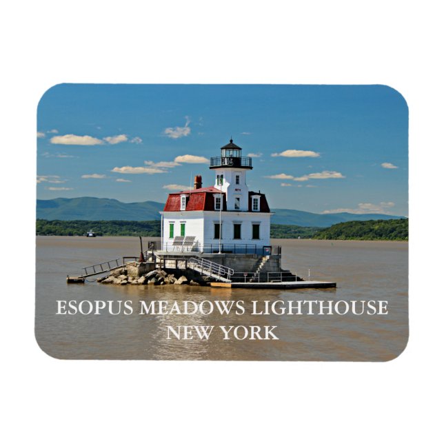Esopus Meadows Lighthouse, New York Foto Magnet (Horizontal)