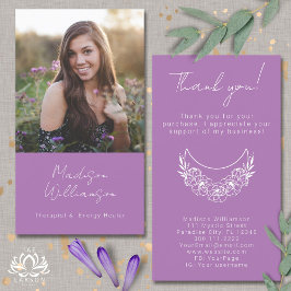 Esoteric Psychic Modern Foto Kunde Vielen Dank Visitenkarte