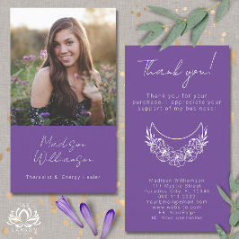 Esoteric Psychic Modern Foto Kunde Vielen Dank Visitenkarte