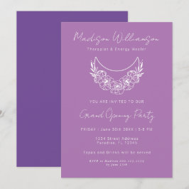 Esoteric Psychic Modern Moon Business Event Einladung