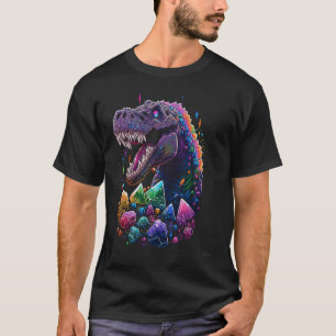 Esoterische Rex Trex Crystals Niedlich Illustratio T-Shirt