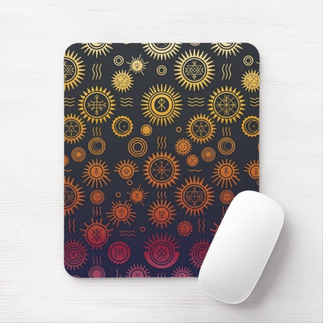 Esoterischer Solarzyklus Mousepad (Mit Mouse)