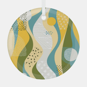 Espace Abstrait : Ornements en ligne lisse.