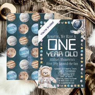 Espace extra-atmosphérique Anniversaire Invitation