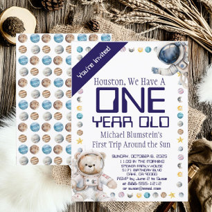 Espace extra-atmosphérique Anniversaire Invitation