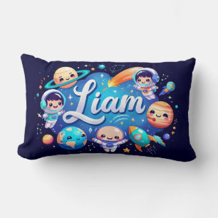 Espace Galaxy Liam oreiller à lancer personnalisé