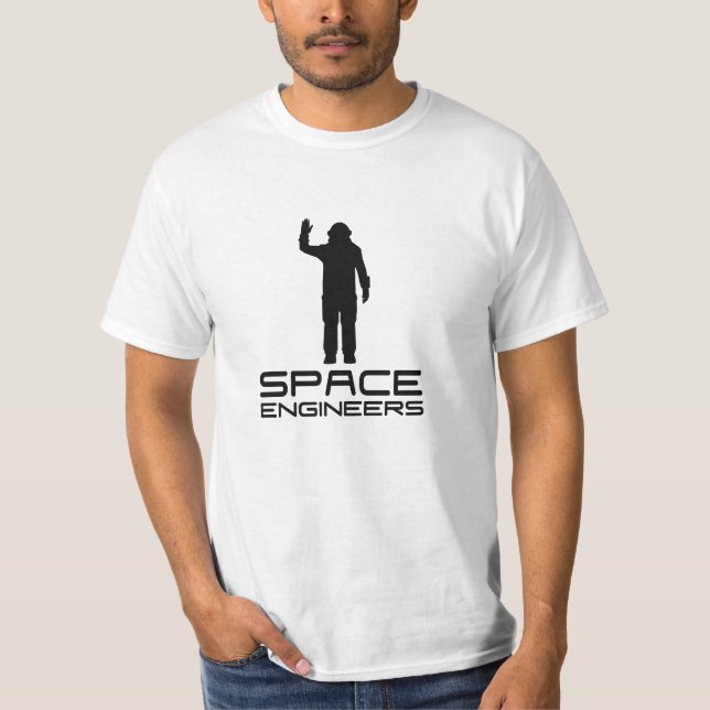 Espacez le logo blanc de Se de T-shirt de valeur (Devant)