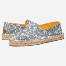 Espadrilles Florales Bleues