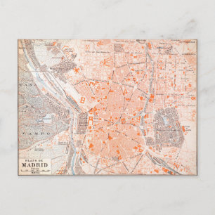 Espagne : Carte de Madrid, C1920