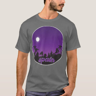 espagne De nuit avec T-shirt Palms