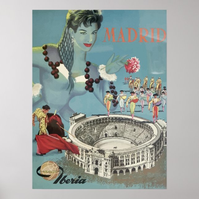 Espagne - Madrid Poster Vintage voyage (Devant)