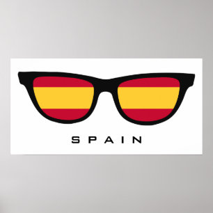 Espagne Nuances de texte personnalisé & affiche co