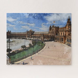 Espagne réelle - Plaza De Espana Jigsaw Puzzle