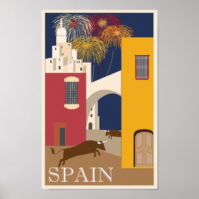 Espagne Travel Poster Vintage (Devant)