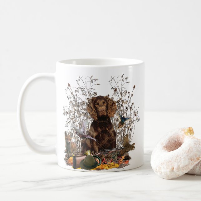 Espagnol allemand, Wachtelhund Coffee Mug (Avec donut)
